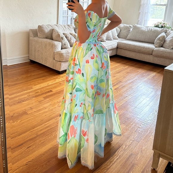 Gorgeous Charo Ruiz Ibiza Aryana Barbary-print midi Long Dress😍 - Picture 7 of 16